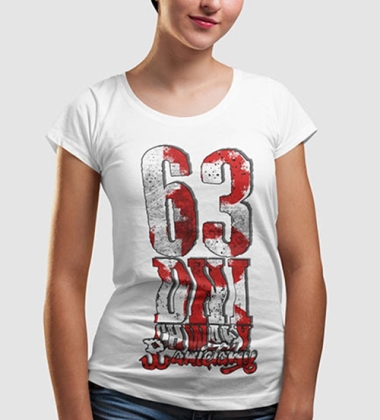 KOSZULKA DAMSKA 63 DNI CHWAŁY PAMIĘTAMY